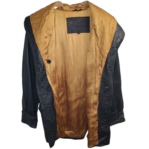 Clout Related Clothes Ladies Leather Coat Size Small - Picture 3 of 16